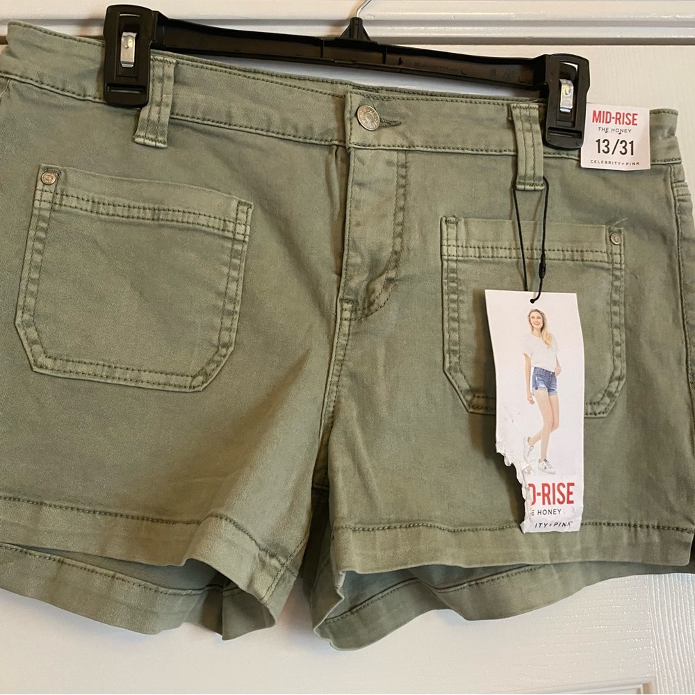 Mid rise shorts